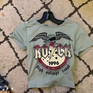 Girls ROCK crop top